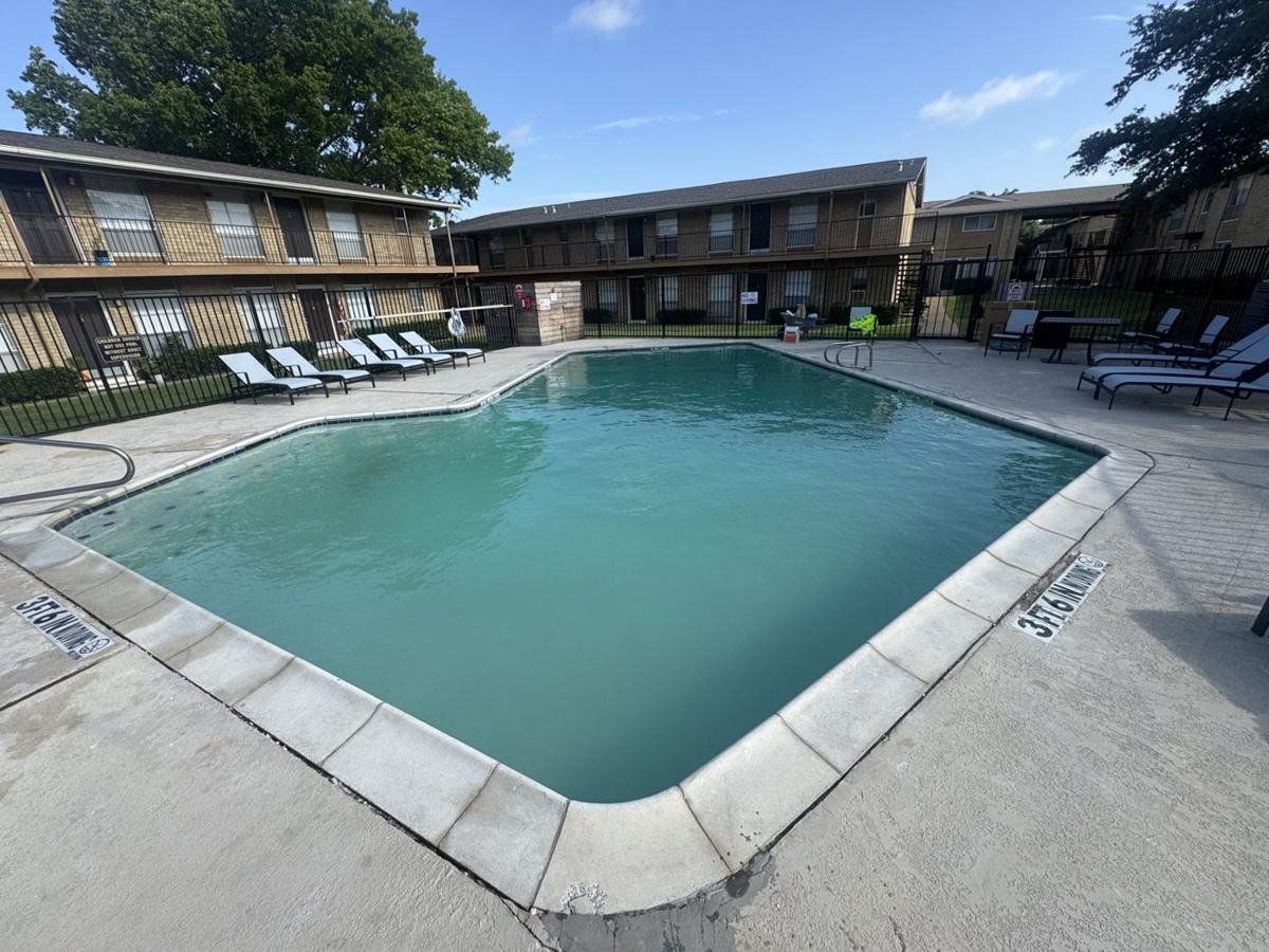 Apartment complex swimming pool
